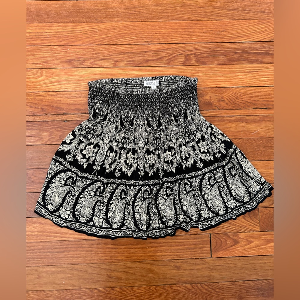 NWOT Patrons of Peace Boho Floral Skirt